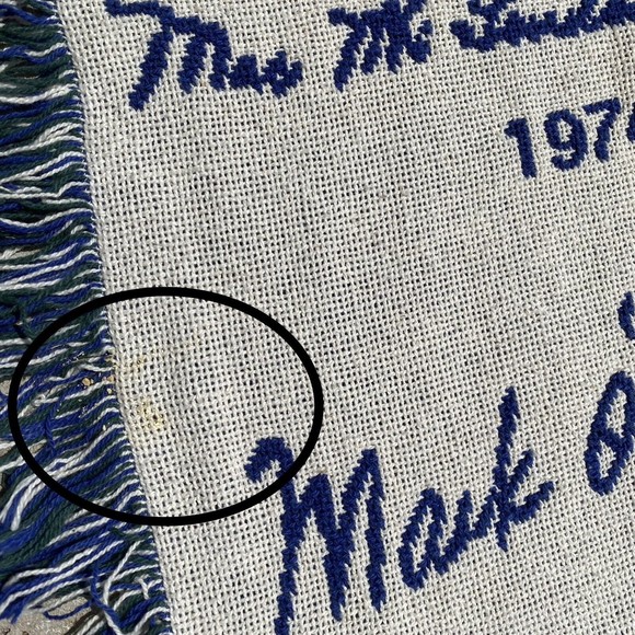 Vtg Disney Oldsmobile Golf Tapestry Throw Blanket - Picture 8 of 9